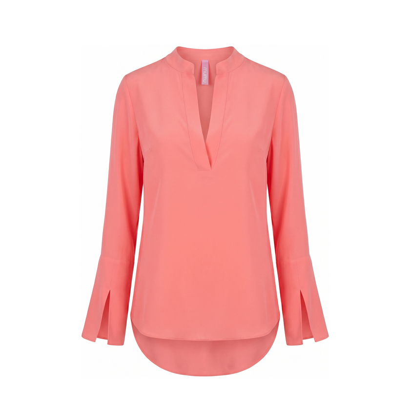 Capri Shirt in 100% Pure Silk Crêpe de Chine