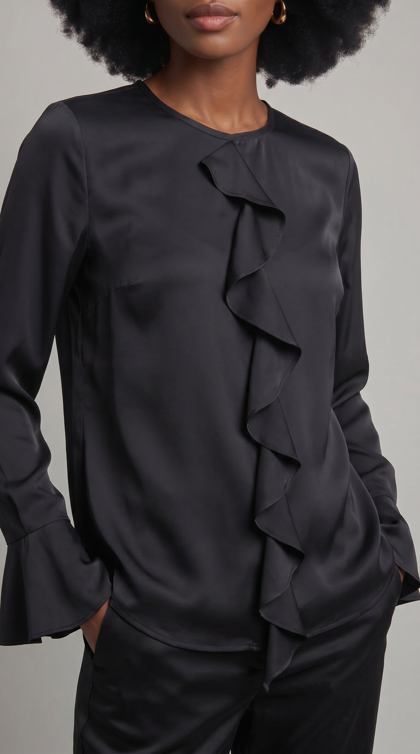 Nizza Shirt in 100% Pure Crêpe de Chine Silk