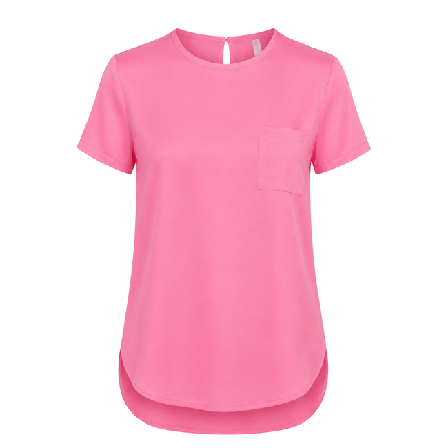 T-Shirt London aus 100% reiner Crêpe de Chine Seide