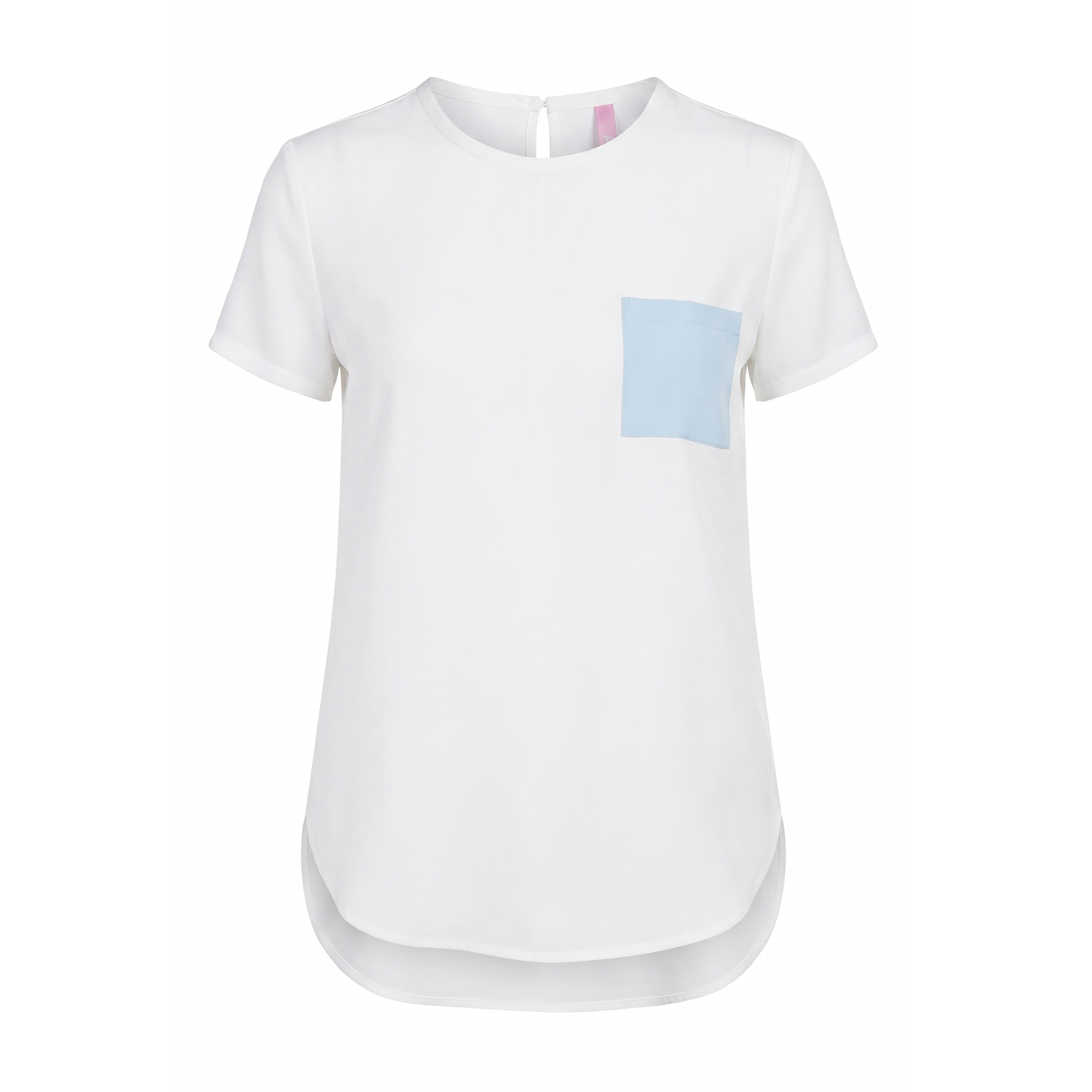 T-Shirt London aus 100 % reiner Crêpe de Chine Seide