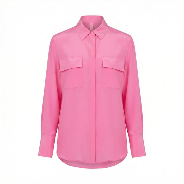Camicia Roma in 100% Pura seta Crêpe de Chine