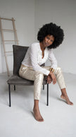 Pantalone Sigaretta in Lurex