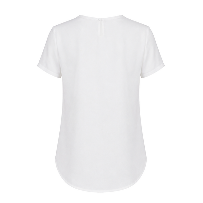 T-Shirt London aus 100 % reiner Crêpe de Chine Seide