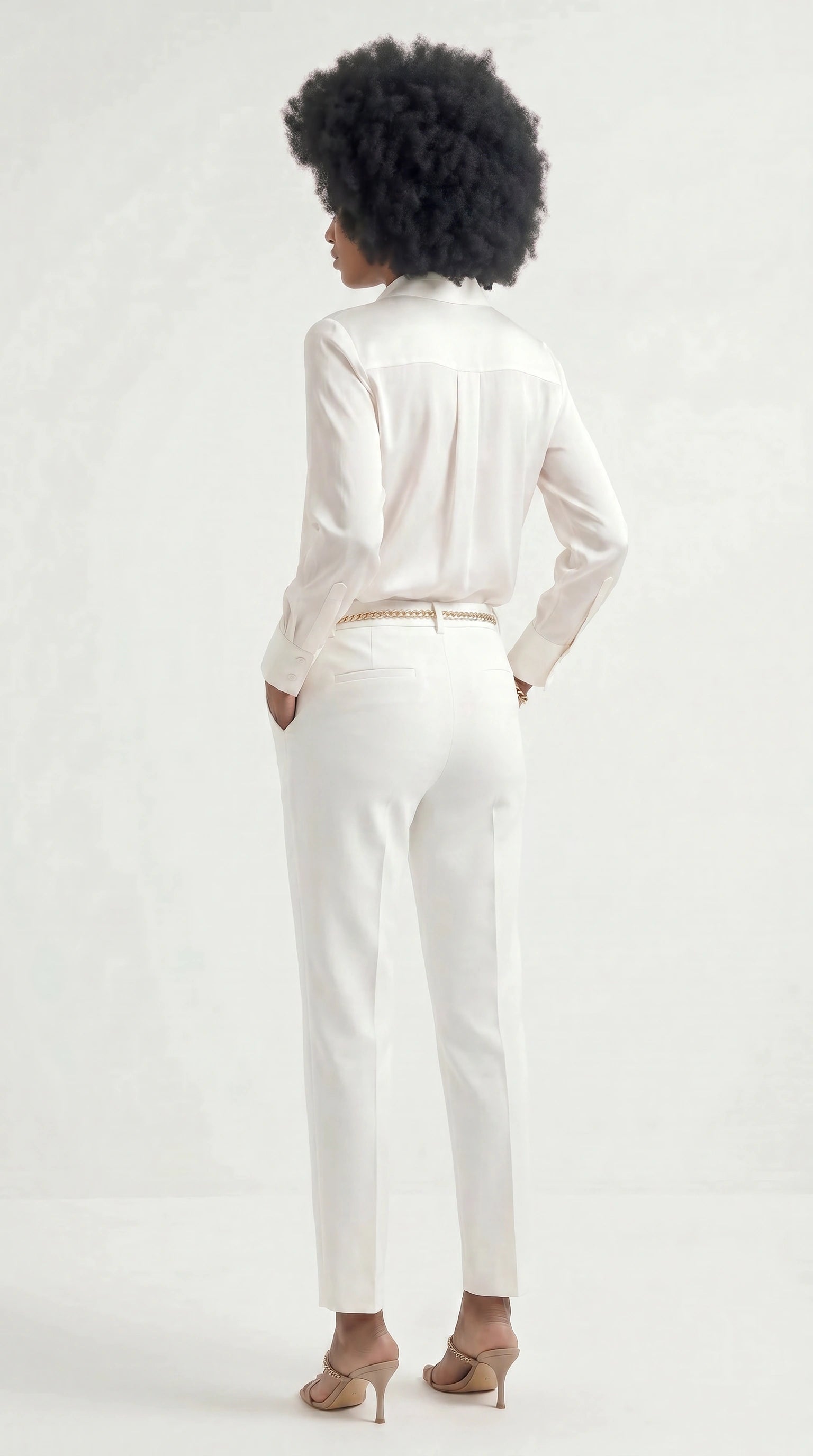 Pantalone Sigaretta in cady tecnico